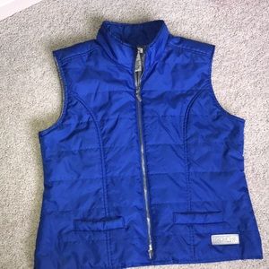 Royal blue puffy vest